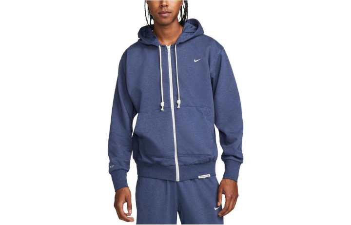 Nike Nike Dri Fit Sweatshirts Men's Dark Blue Hooded Moderate Regular