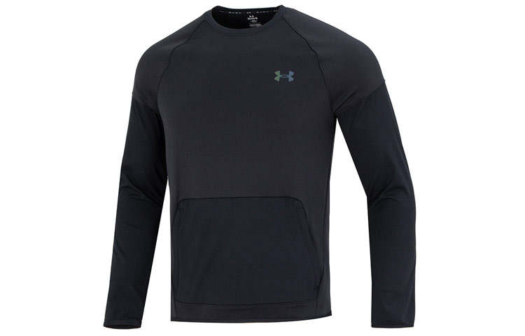 Under Armour RUSH Sweatshirts Men's Black Crew Neck Moderate Other