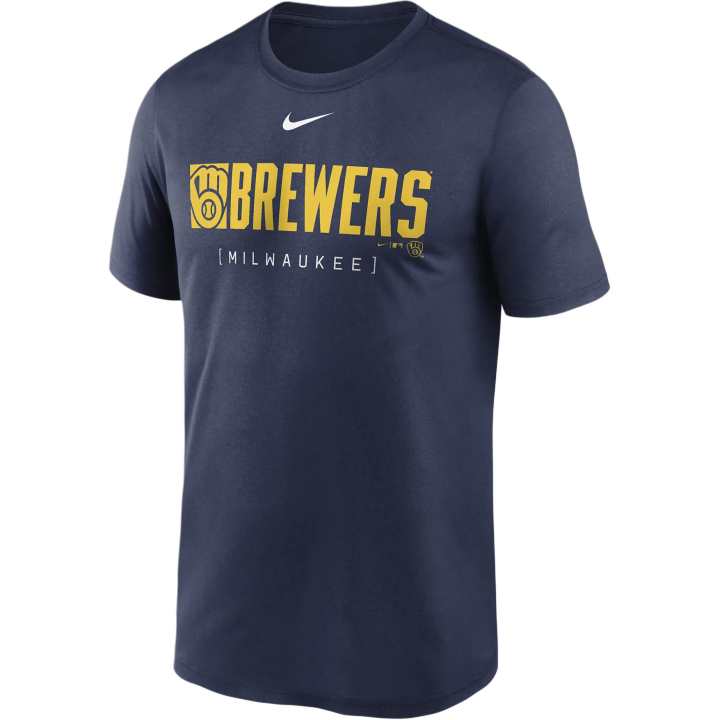 Nike Nike T Shirt Milwaukee Brewers Men's Marine Blue