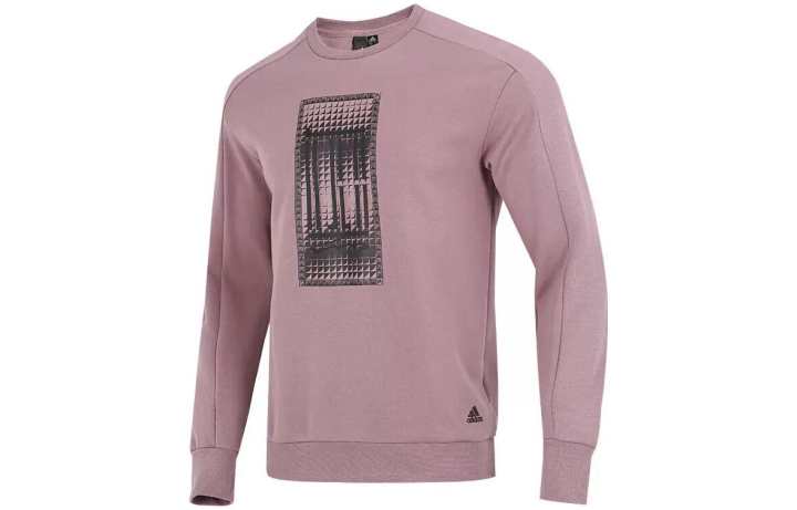 Adidas Adidas Sweatshirts Men's Pink Crew Neck Moderate Regular
