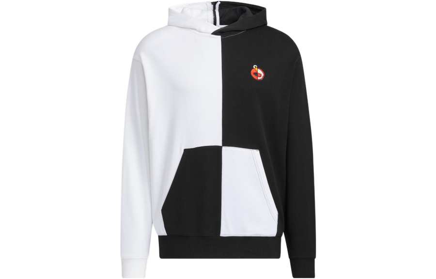 Adidas Neo X SESAME STREET Sweatshirts Unisex Black White Hooded Moderate Regular