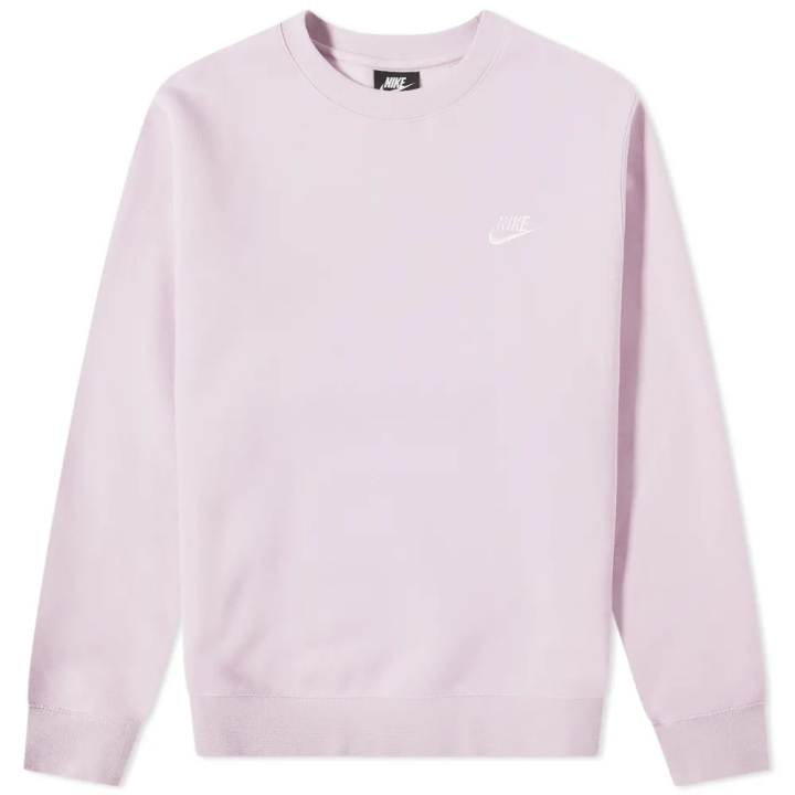 Nike Nike Sweatshirts Men's Light Purple Crew Neck Moderate Regular