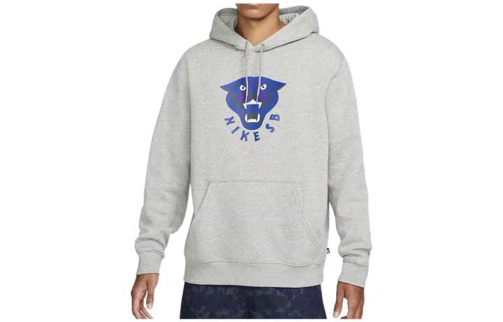 Nike Nike Sweatshirts Unisex Gray Hooded Moderate Regular