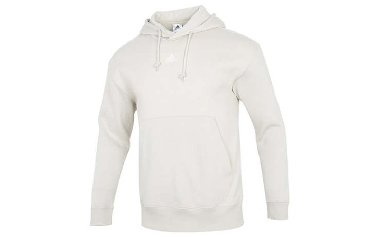 Adidas Adidas Sweatshirts Men's White Hooded Thickened Regular