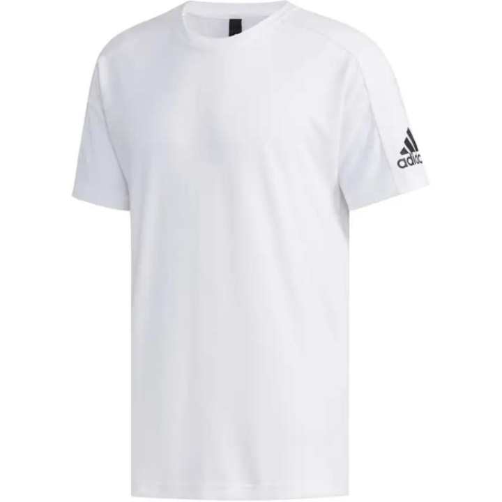 Adidas Adidas T Shirts Men's White Crew Neck Moderate Straight Fit