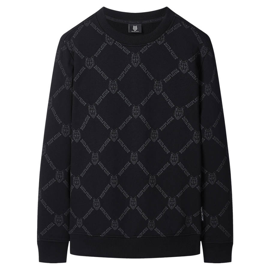 SEPTWOLVES SEPTWOLVES Sweatshirts Men's Crew Neck Moderate Regular