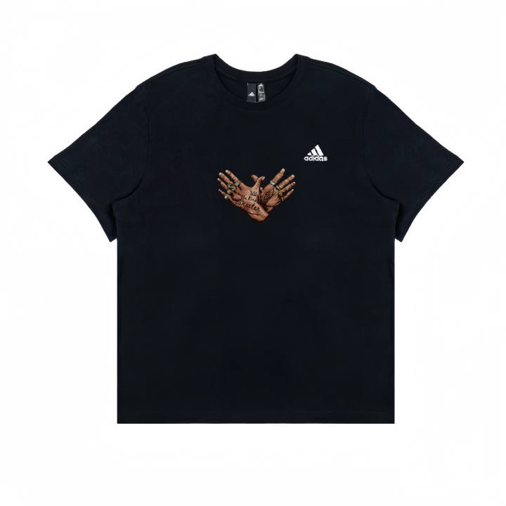 Adidas Adidas T Shirts Unisex Black Crew Neck Moderate Straight Fit