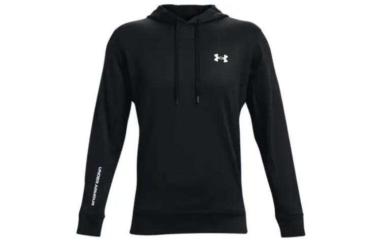 Under Armour Sweatshirts Men's Black Hooded Moderate Regular