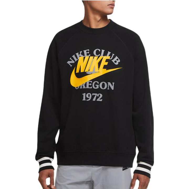 Nike Nike Sweatshirts Men's Black Crew Neck Moderate Regular