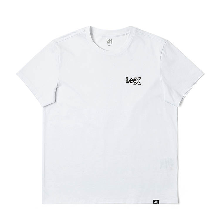 Lee Lee T Shirts Men's White Crew Neck