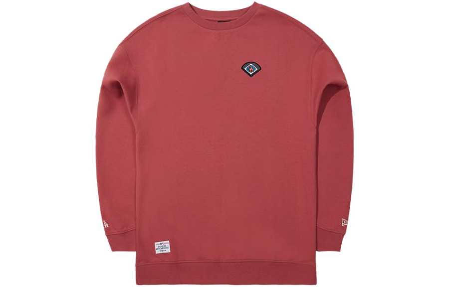 New Era Sweatshirts Unisex Red Crew Neck Moderate Regular