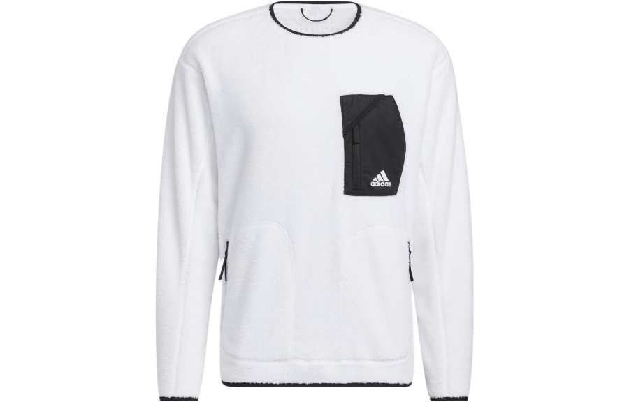 Adidas Adidas Sweatshirts Unisex White Crew Neck Moderate Regular