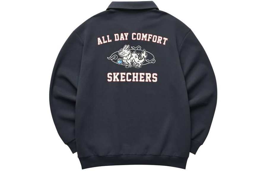 Skechers New Year Sweatshirt Men's Charcoal Gray