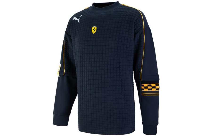 PUMA PUMA Sweatshirts Men's Blue Stand Collar Moderate Regular