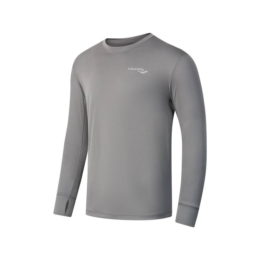 Saucony Running T Shirt Men's Heather Gray