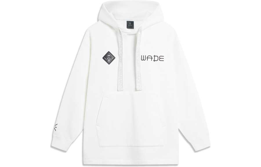 Li-Ning Li Ning Sweatshirts Unisex Ivory Hooded Moderate Regular