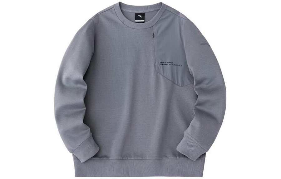 Anta Outdoor Collection Sweatshirt Men's Pencil Gray