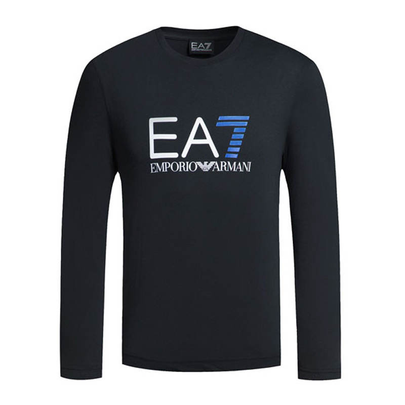 EMPORIO ARMANI EA7 Sweatshirts Men's Black Crew Neck Moderate Other