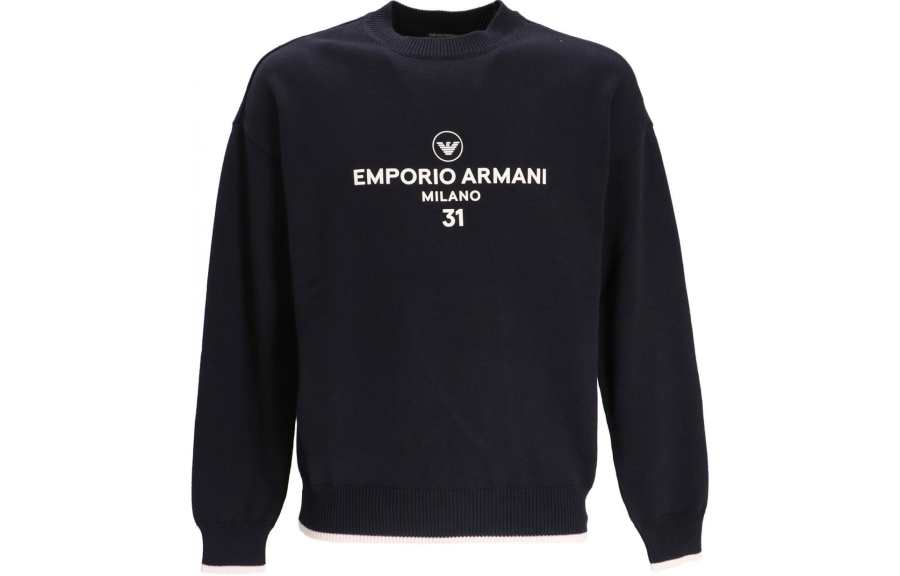 EMPORIO ARMANI 【Previous Season】logo-print jumper