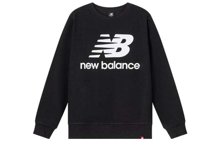 New Balance New Balance Sweatshirts Men's Black Crew Neck Moderate Regular