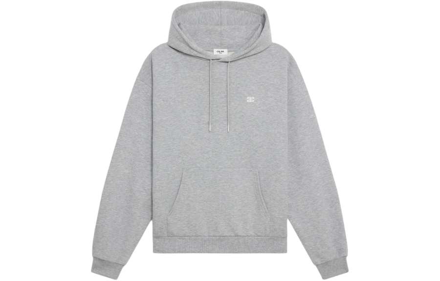 CELINE Sweatshirts Men's Gray Hooded Detachable Moderate Other