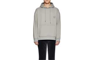 WOOYOUNGMI Sweatshirts Men's Gray Hooded Moderate Regular