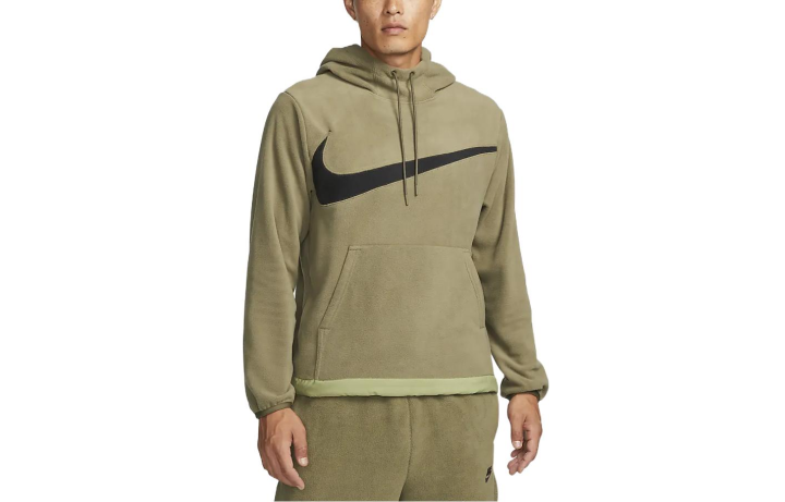 Nike Nike Sweatshirts Men's Olive Green Hooded Moderate Regular