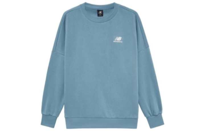 New Balance New Balance Print Sweatshirt Sweatshirts Men's Blue Crew Neck Moderate Regular