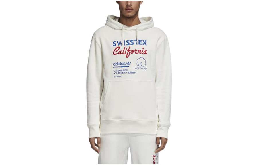 Adidas Originals Kaval Embroidered Hoodie Sweatshirt Men's White