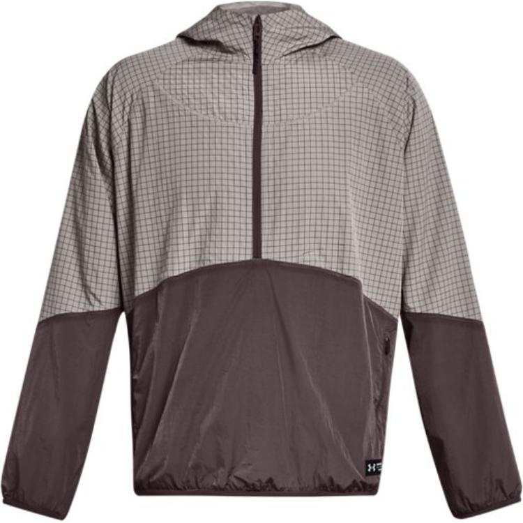 Under Armour RUSH Sweatshirts Men's Gray Hooded Moderate Regular