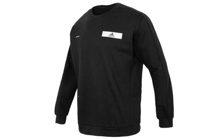 Adidas Adidas Sweatshirts Men's Black Crew Neck Moderate Regular