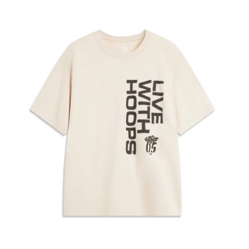 Li-Ning Li Ning T Shirt Men's Sand Gravel Gray