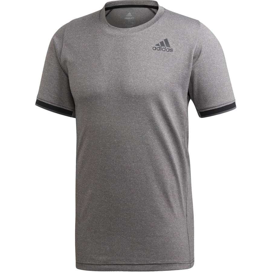 Adidas Adidas T Shirts Men's Gray Crew Neck Moderate Straight Fit