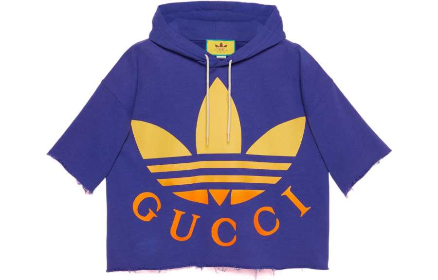 GUCCI x Adidas Originals Sweatshirt Men's Dark Blue