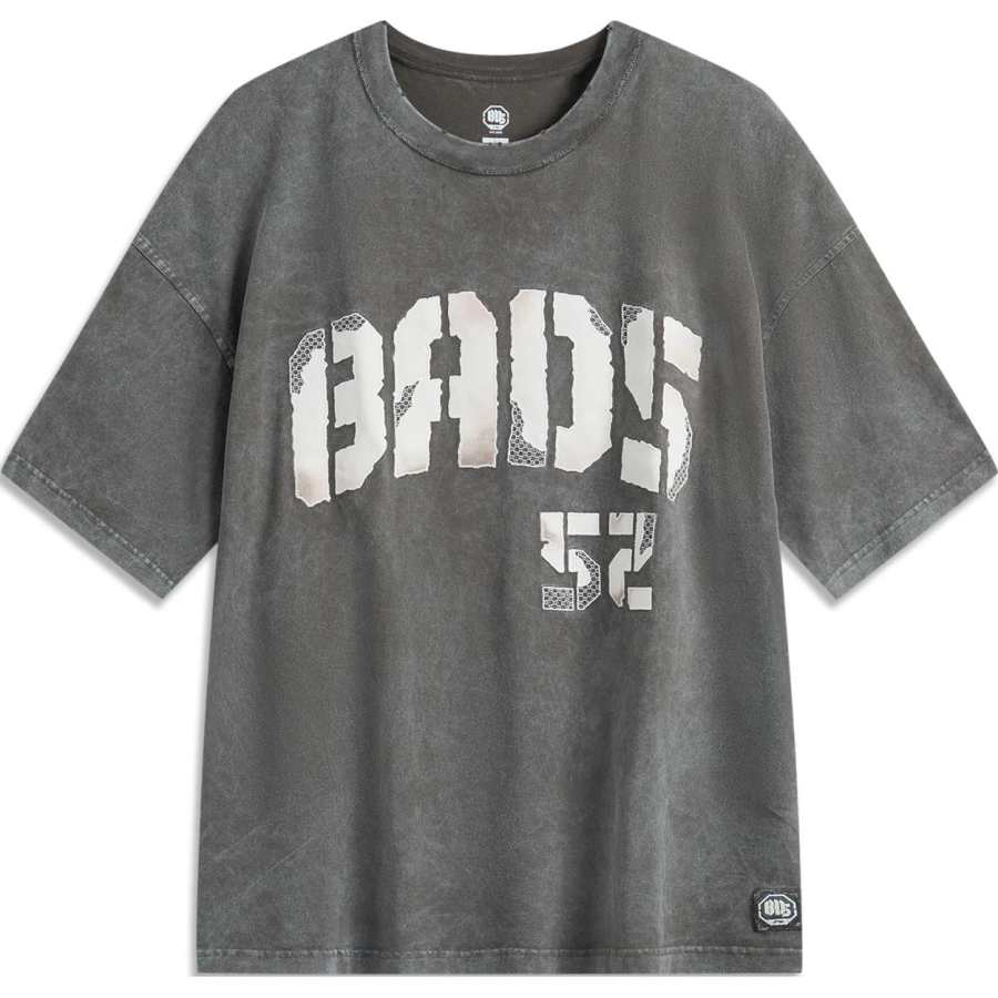Li-Ning Li Ning Basketball Collection T Shirt Men's Obsidian Gray