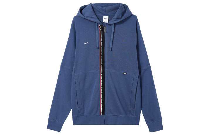 Nike Nike Sweatshirts Men's Blue Hooded Moderate Cardigan