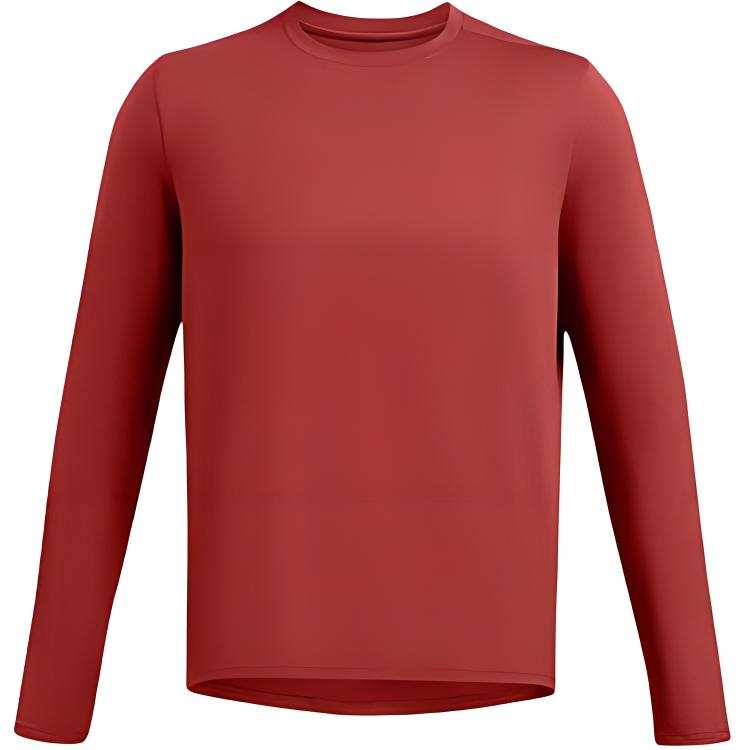 Under Armour T Shirts Men's Red Crew Neck Moderate Straight Fit