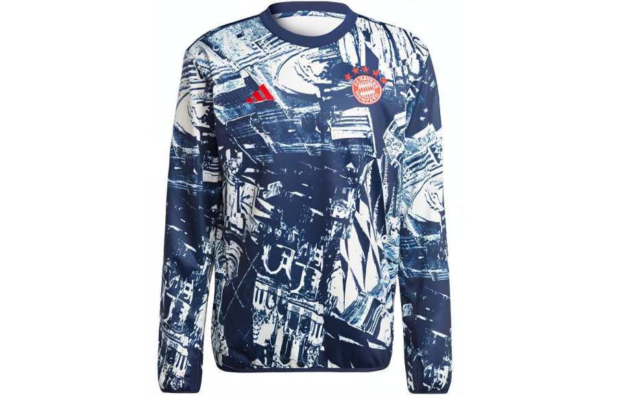 Adidas Adidas Fc Bayern Pre Match Warm Top Sweatshirt Men's Dark Indigo