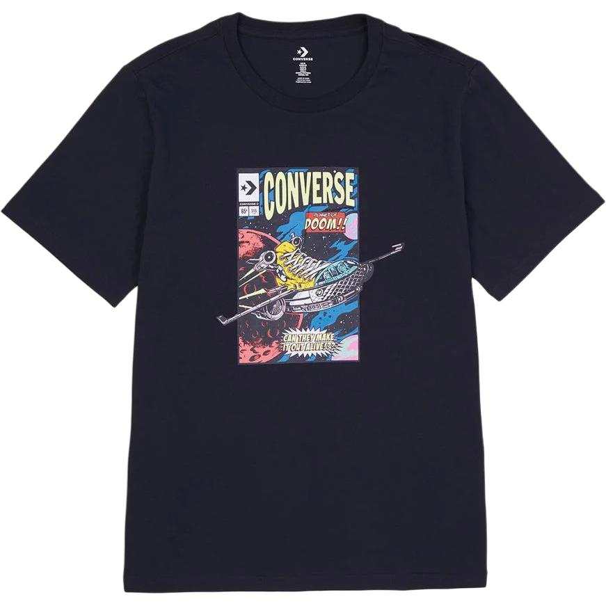Converse Comic Cover Erkek Siyah T Shirt Men's Black