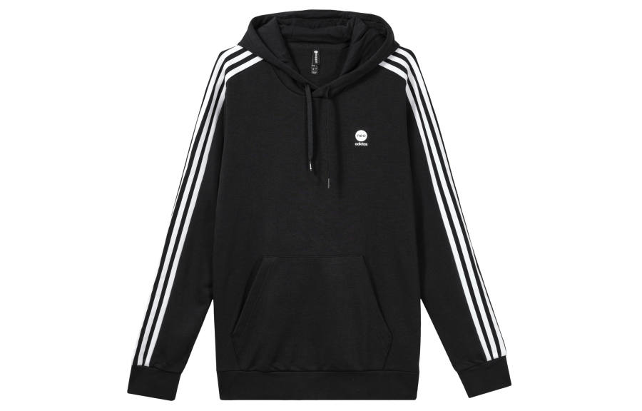 Adidas Neo Sweatshirts Men's Black Crew Neck Moderate Regular