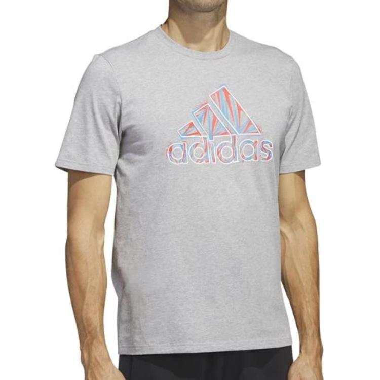 Adidas Adidas T Shirts Men's Gray Crew Neck