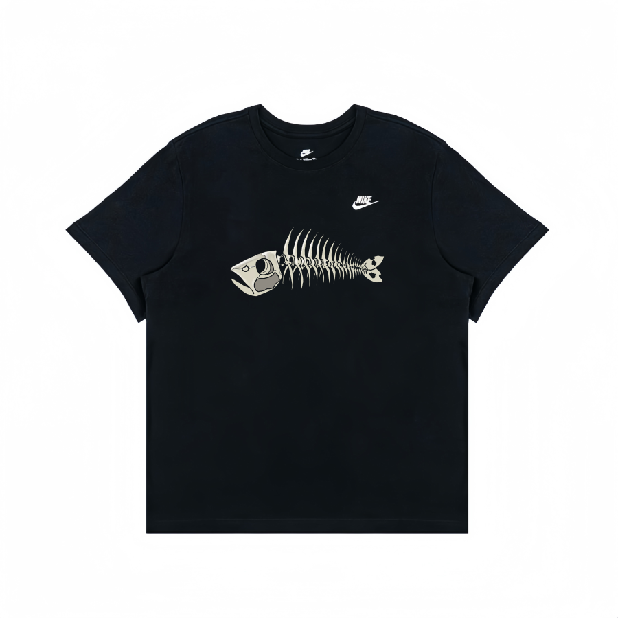 Nike Nike T Shirts Unisex Black Crew Neck Moderate Straight Fit