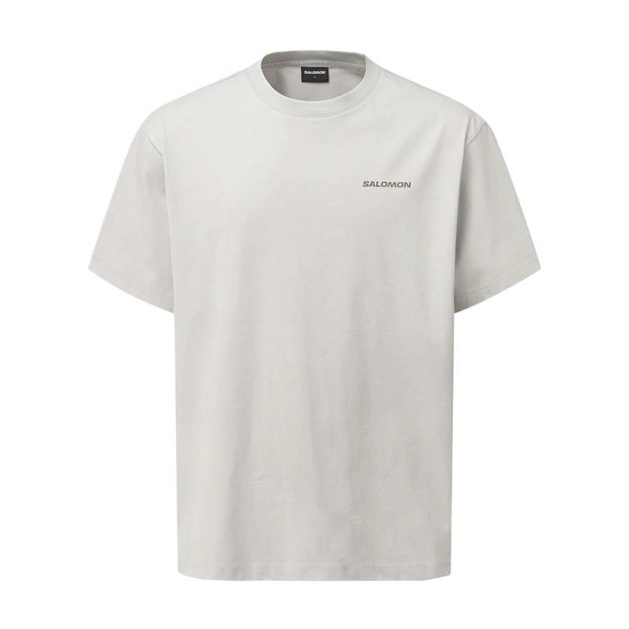 SALOMON UNI T Shirt Unisex Warm Gray