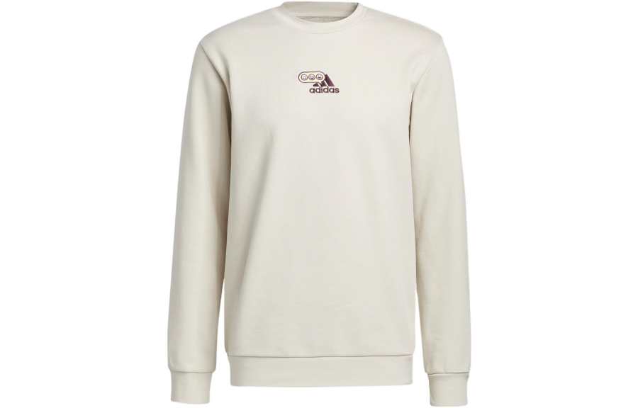 Adidas Adidas Sweatshirts Men's White Crew Neck Moderate Regular