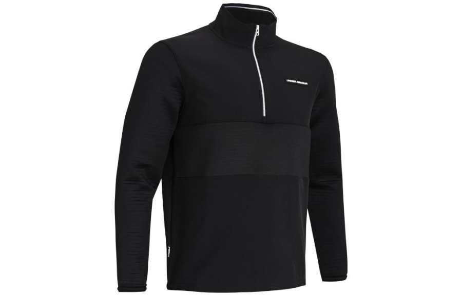 Under Armour Storm Sweatshirts Men's Black Stand Collar Moderate Regular