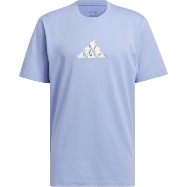 Adidas Adidas Donovan Mitchell T Shirts Men's Blue Crew Neck Moderate Straight Fit
