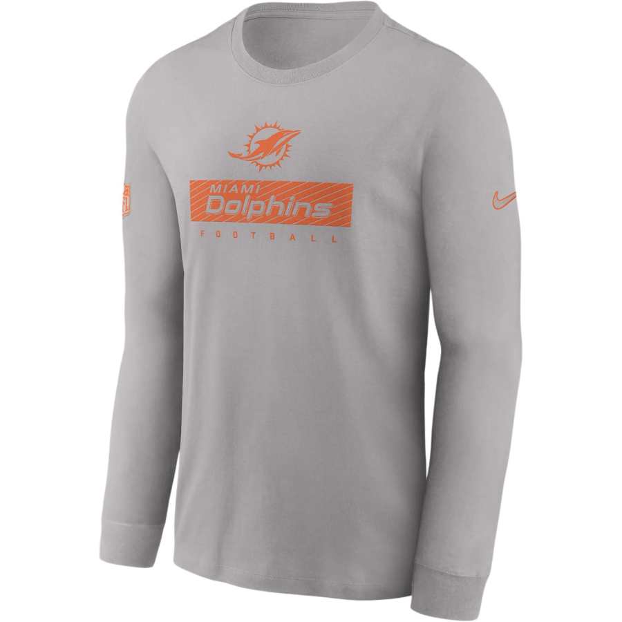 Nike Nike Miami Dolphins Sideline Team Issue Men's Nike Dri-FIT Nfl Long-Sleeve T-Shirt