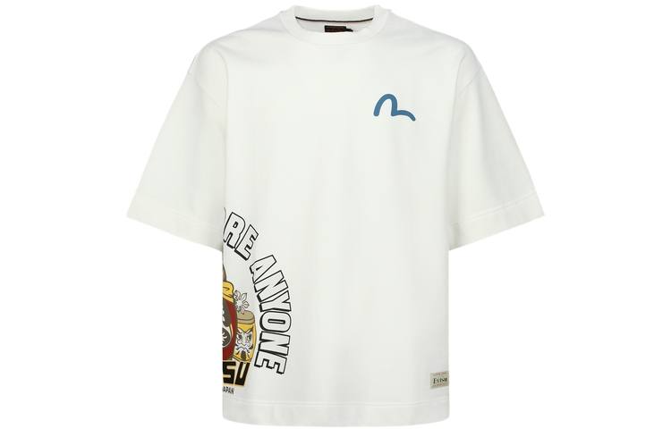 EVISU EVISU Sweatshirts Unisex White Crew Neck Moderate Regular