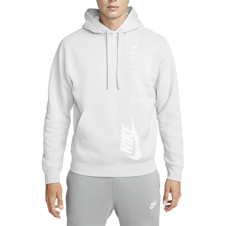 Nike Nike Sweatshirts Men's Mist Gray Hooded Moderate Regular