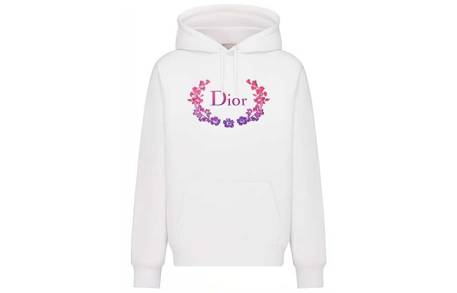 DIOR Dior 00s logo-embroidery pullover hoodie